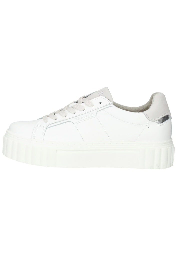 Tamaris Sneaker Leder/Textil Weiß - surf4shoes