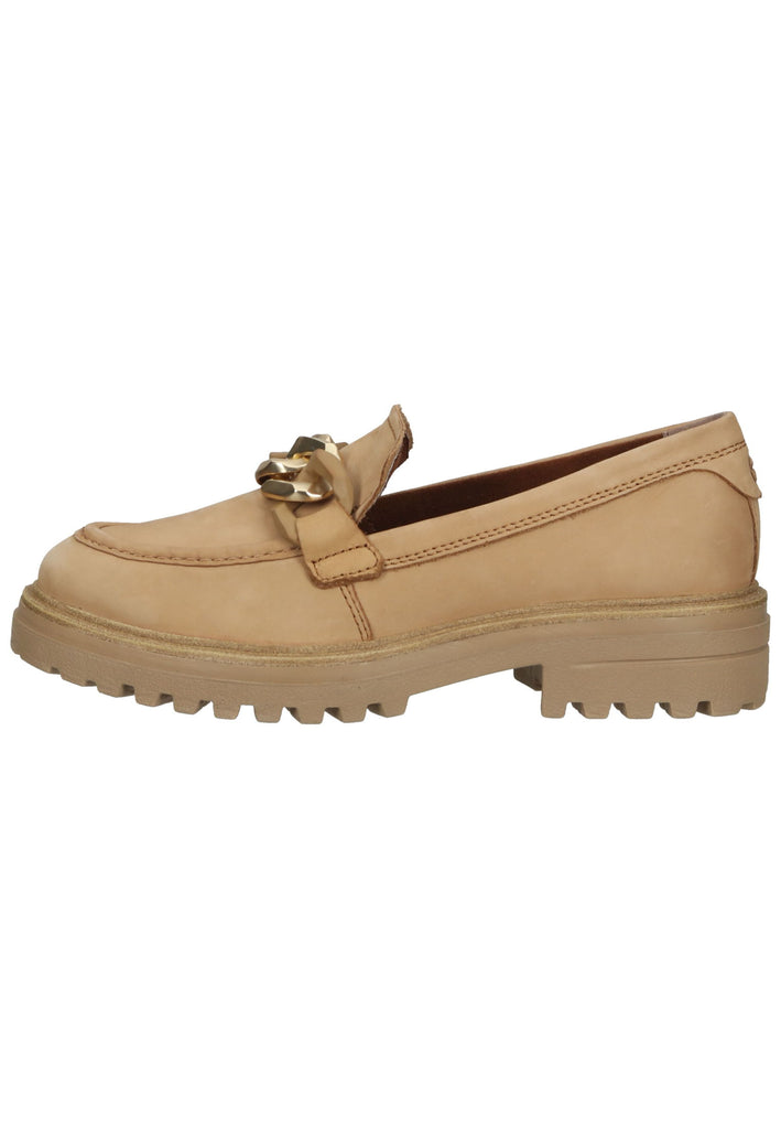 Tamaris Slipper Leder Camel - surf4shoes