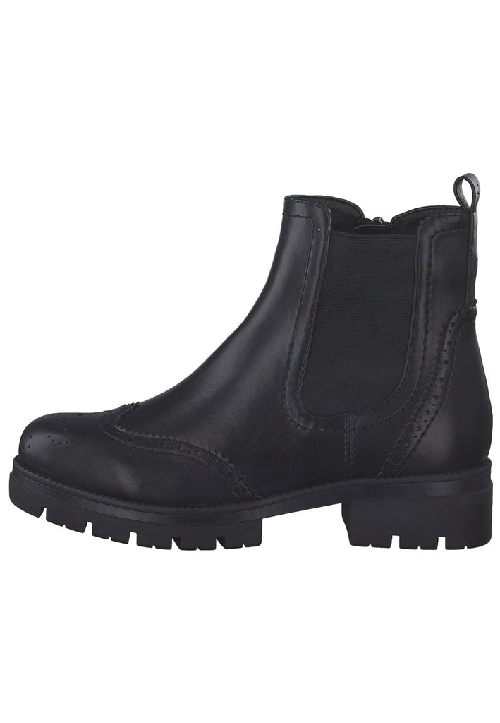 Tamaris Stiefelette Lederimitat/Textil Schwarz - surf4shoes