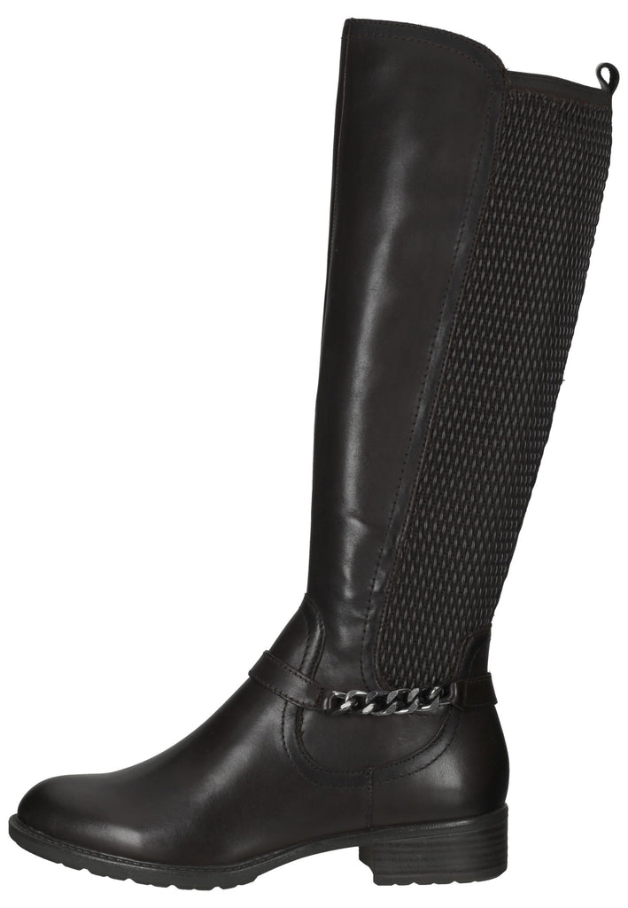Tamaris Stiefel Leder/Textil Mocca - surf4shoes