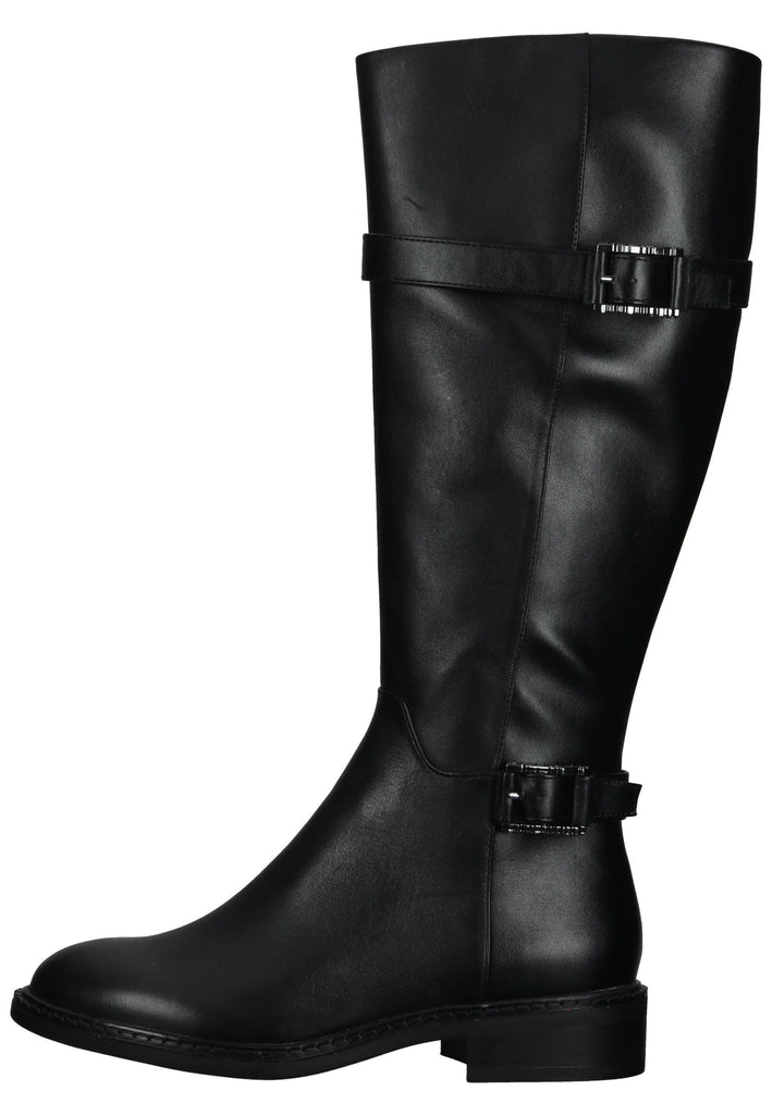 Tamaris Stiefel Leder/Textil Schwarz - surf4shoes