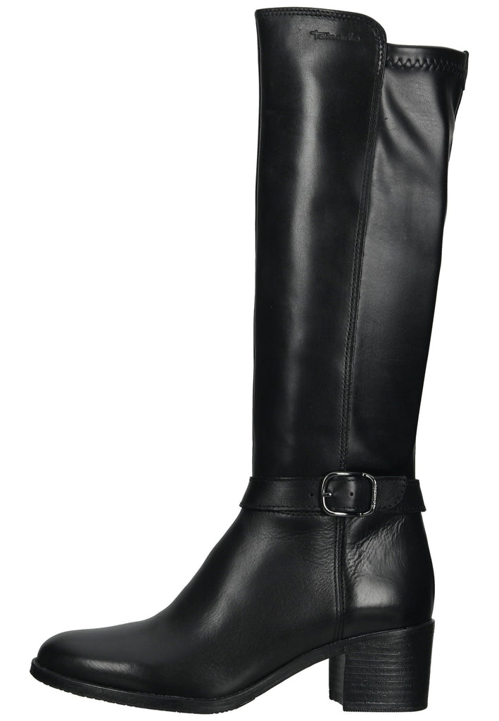Tamaris Stiefel Leder/Textil Schwarz - surf4shoes