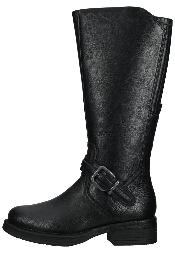 Tamaris Stiefel Leder Schwarz - surf4shoes