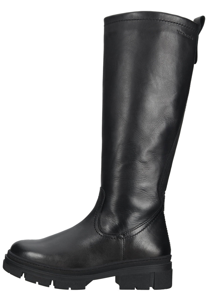 Tamaris Stiefel Leder Schwarz - surf4shoes