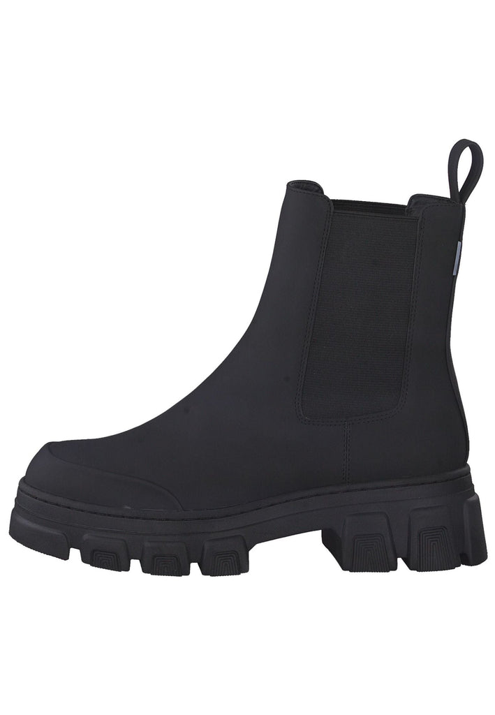 Tamaris Stiefelette Lederimitat/Textil Schwarz - surf4shoes