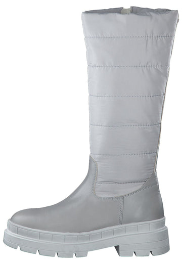 Tamaris Stiefel Leder/Textil Hellgrau Warmfutter - surf4shoes
