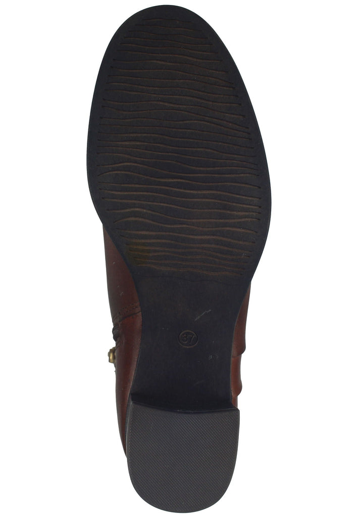Marco Tozzi Stiefelette Leder Chestnut - surf4shoes