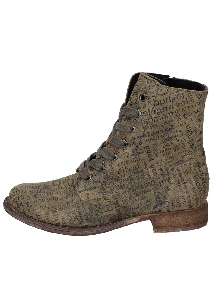 Josef Seibel Stiefelette Leder Oliv - surf4shoes