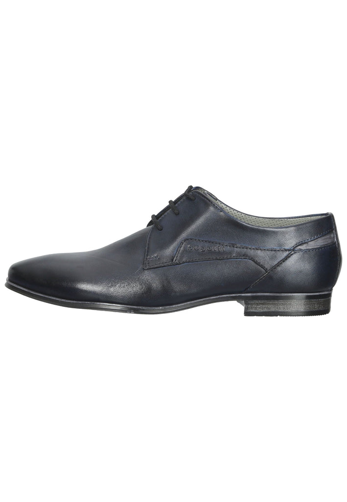 Bugatti Businessschuhe Glattleder Dunkelblau - surf4shoes