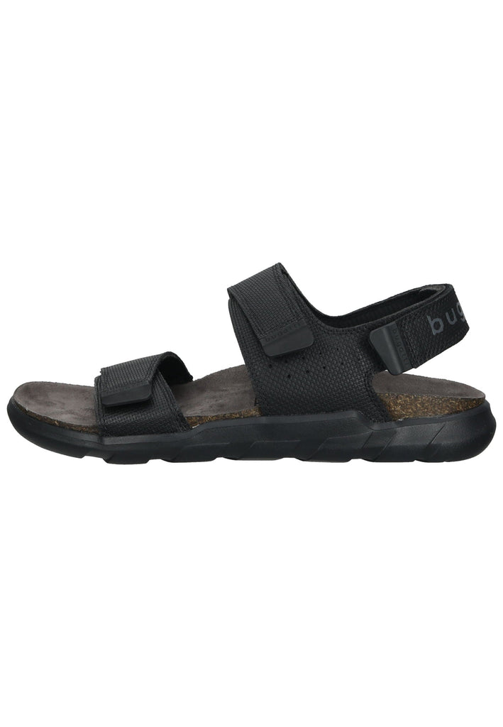 Bugatti Sandalen Lederimitat/Textil Schwarz - surf4shoes