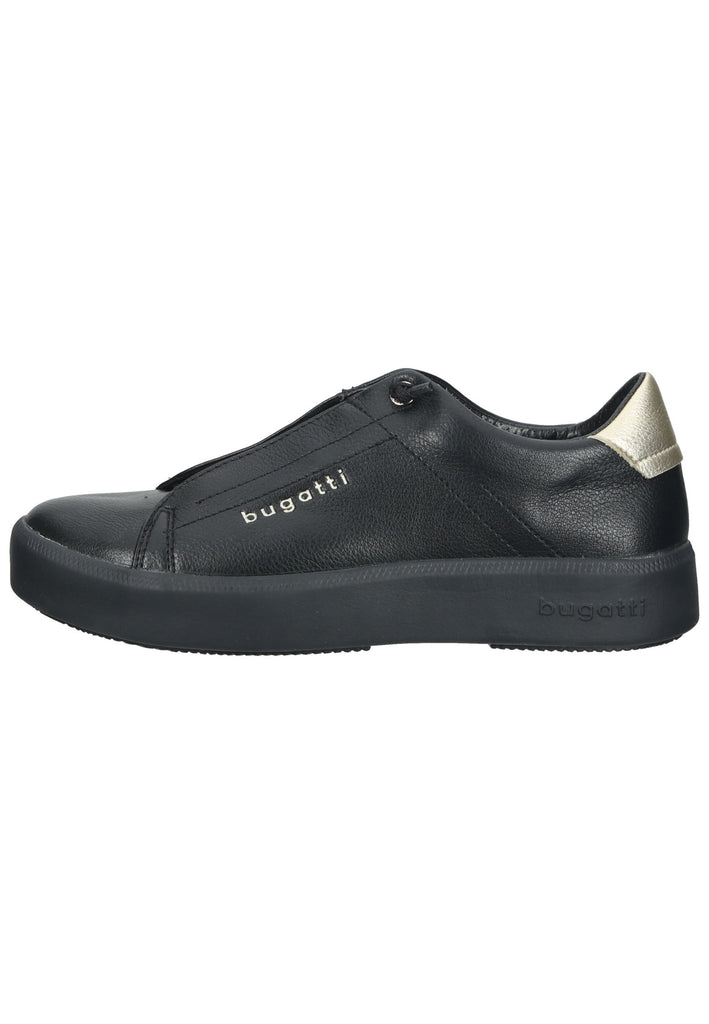 Bugatti Sneaker Lederimitat Schwarz/Gold - surf4shoes