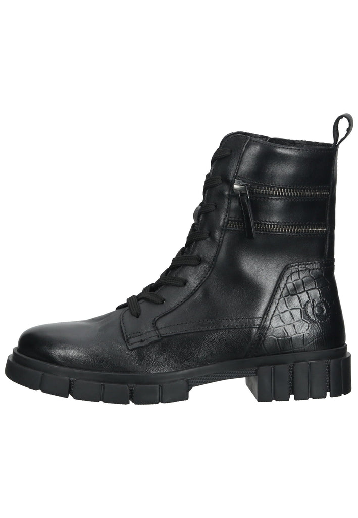 Bugatti Stiefelette Nappaleder Schwarz - surf4shoes