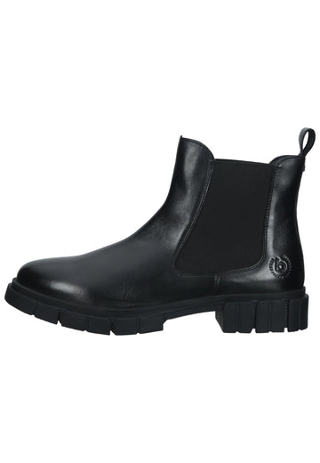 Bugatti Stiefelette Nappaleder Schwarz - surf4shoes