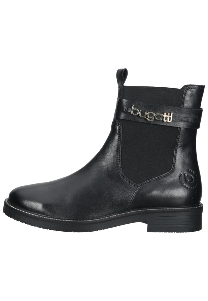 Bugatti Stiefelette Nappaleder Schwarz - surf4shoes