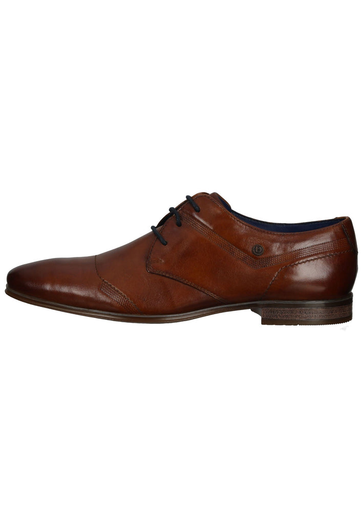 Bugatti Businessschuhe Leder Cognac - surf4shoes
