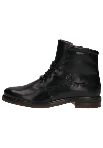 Bugatti Stiefelette Nappaleder Schwarz Warmfutter - surf4shoes
