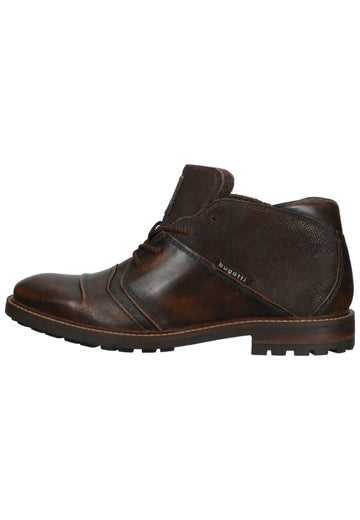 Bugatti Stiefelette Nappaleder Braun - surf4shoes