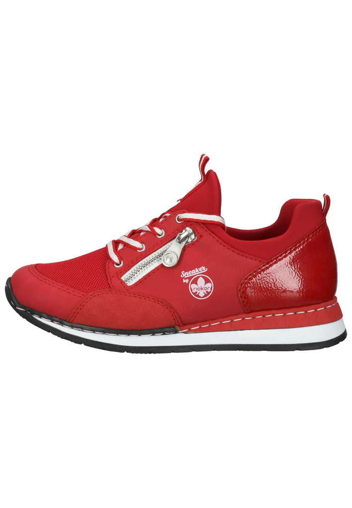 Rieker Sneaker Lederimitat Rot - surf4shoes