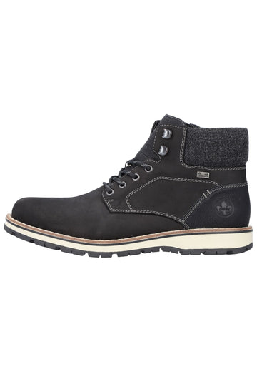 Rieker Stiefelette Leder/Synthetik Schwarz - surf4shoes