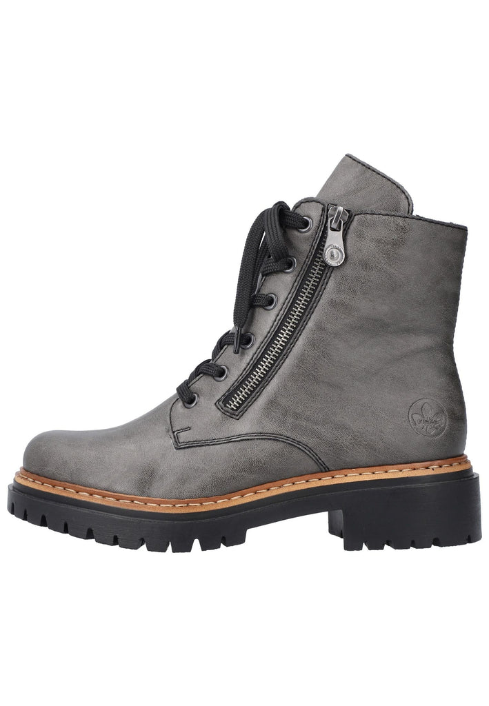 Rieker Stiefelette Lederimitat Smoke - surf4shoes