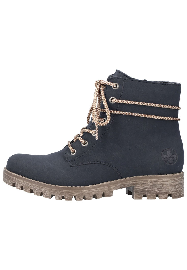 Rieker Stiefelette Lederimitat Pazifik - surf4shoes