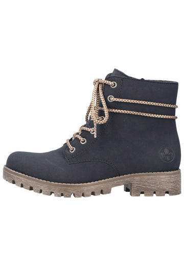 Rieker Stiefelette Lederimitat Pazifik - surf4shoes