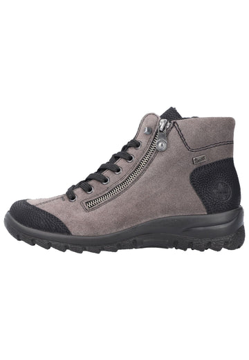 Rieker Stiefelette Leder/Synthetik Dunkelgrau - surf4shoes