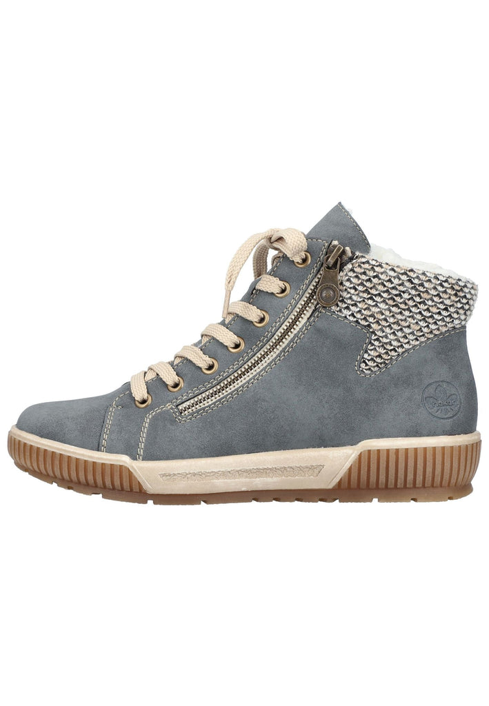 Rieker Sneaker Lederimitat Jeans - surf4shoes