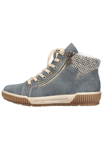 Rieker Sneaker Lederimitat Jeans - surf4shoes