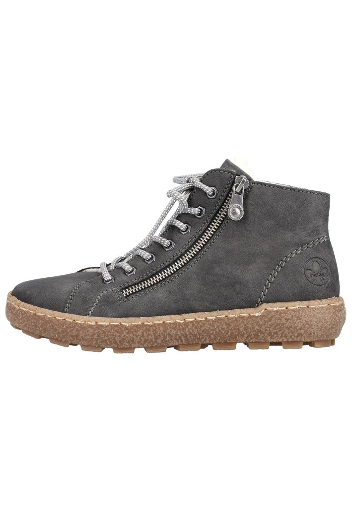 Rieker Sneaker Lederimitat Anthrazit - surf4shoes