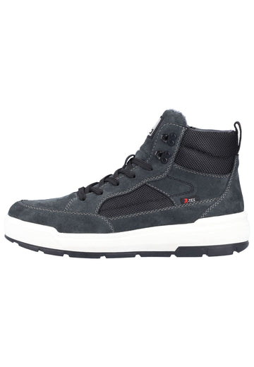 Rieker Sneaker Leder Grau/Schwarz - surf4shoes