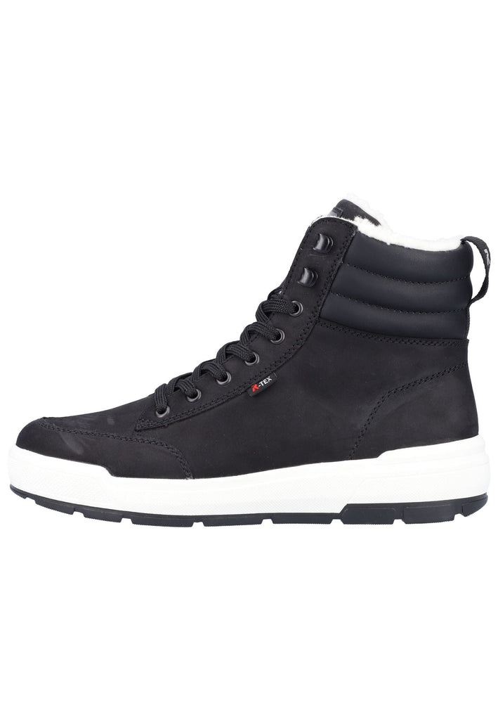 Rieker Stiefelette Leder Schwarz Warmfutter - surf4shoes