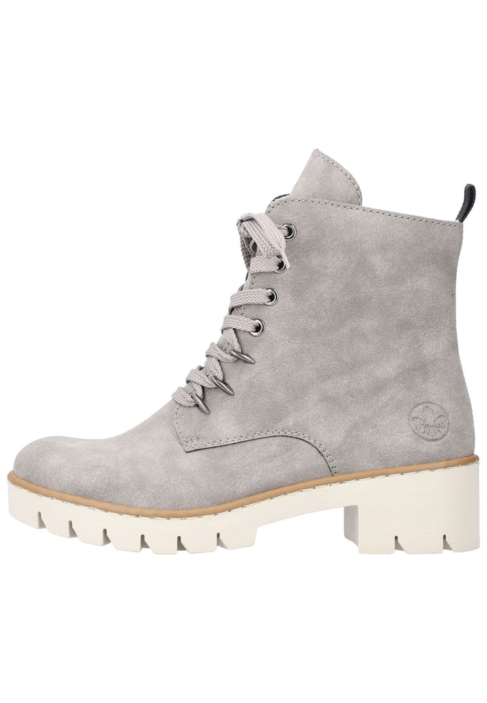 Rieker Stiefelette Lederimitat Grau - surf4shoes
