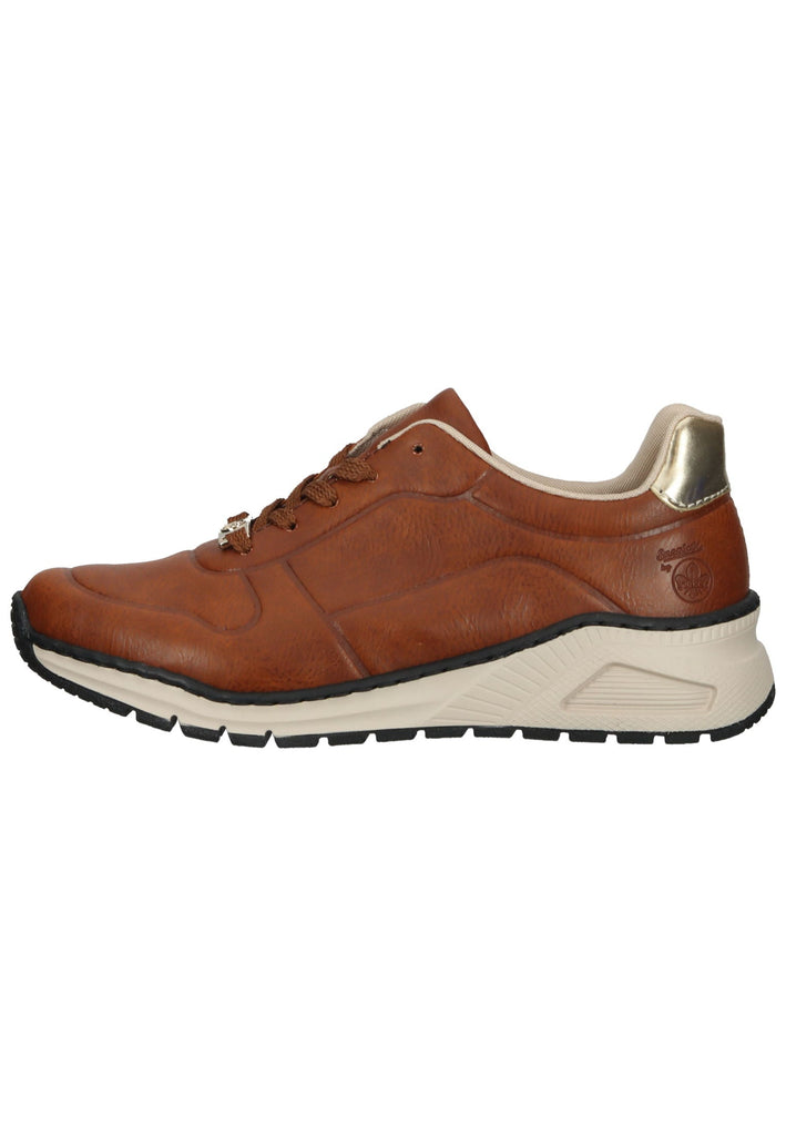 Rieker Sneaker Lederimitat Zimt - surf4shoes