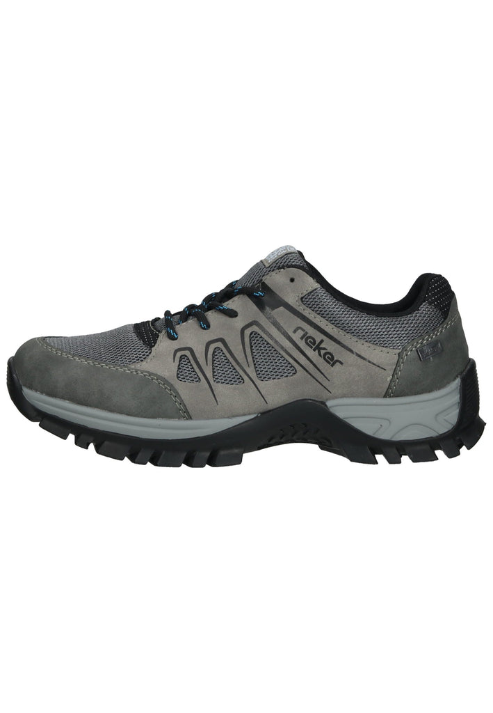 Rieker Wanderschuhe Lederimitat/Textil Grau/Schwarz - surf4shoes
