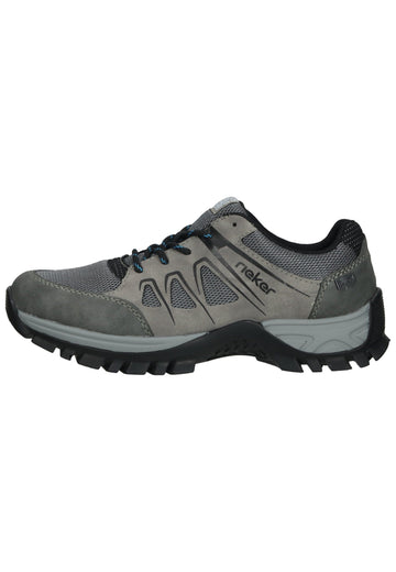 Rieker Wanderschuhe Lederimitat/Textil Grau/Schwarz - surf4shoes