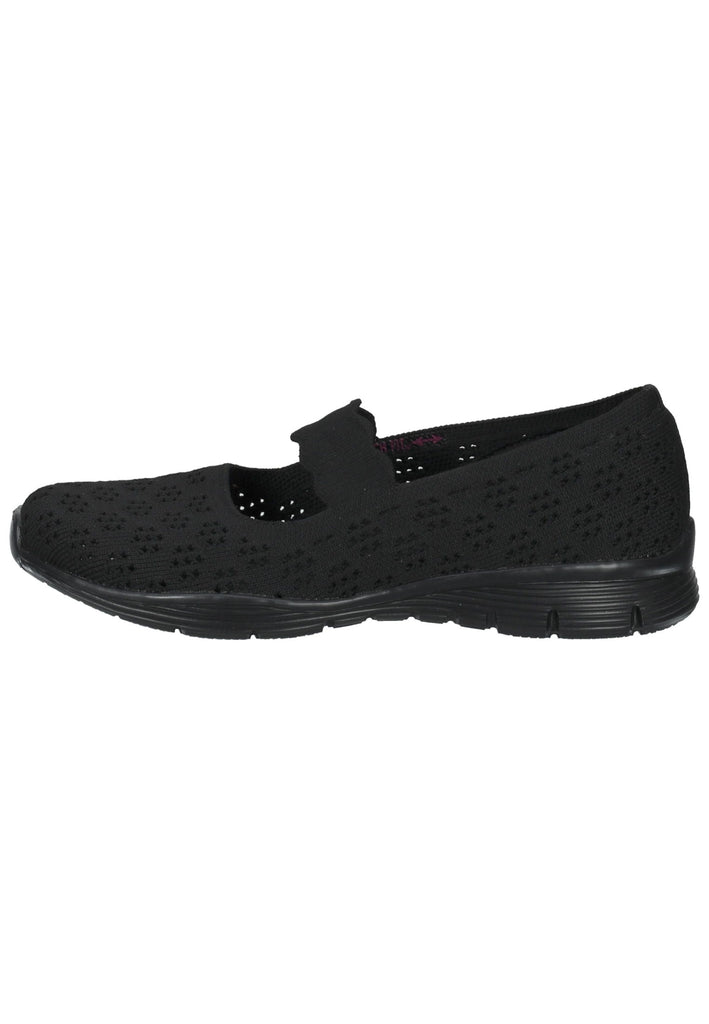 Skechers Ballerinas Textil Schwarz - surf4shoes