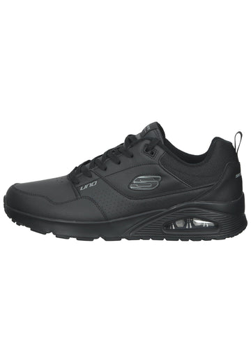 Skechers Sneaker Leder Schwarz - surf4shoes