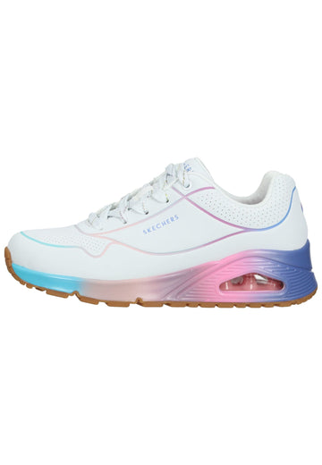 Skechers Sneaker Lederimitat Weiß Kombi - surf4shoes