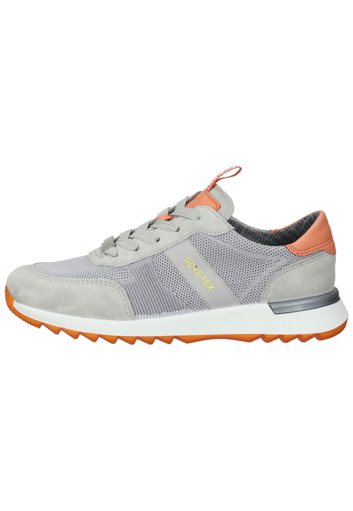 ara Sneaker Veloursleder/Textil Grau/Orange - surf4shoes