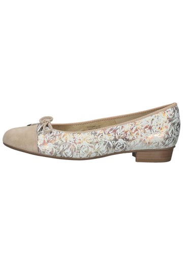 ara Ballerinas Veloursleder Beige - surf4shoes