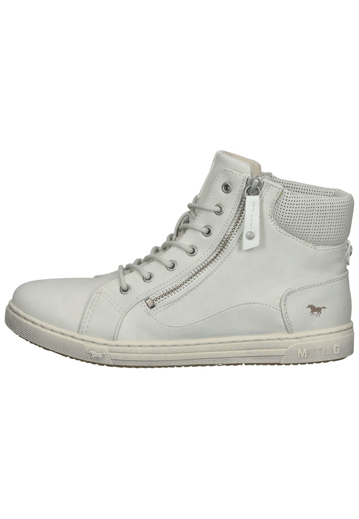Mustang Sneaker Lederimitat Weiß - surf4shoes
