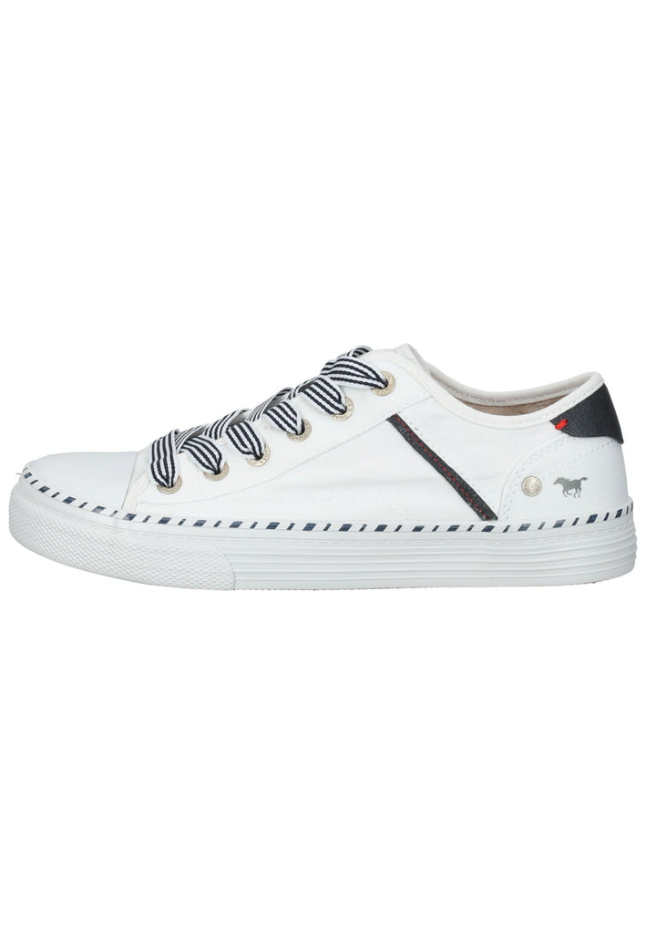 Mustang Sneaker Textil Weiß/Blau - surf4shoes
