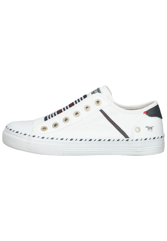 Mustang Sneaker Textil Weiß/Blau - surf4shoes