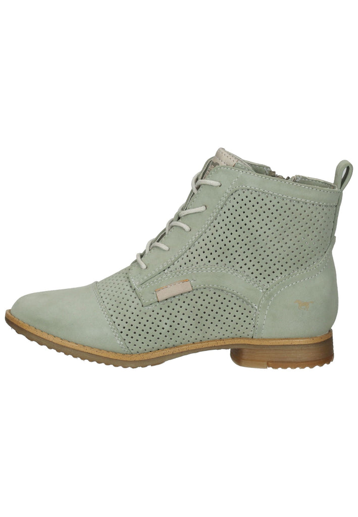 Mustang Stiefelette Lederimitat Grün - surf4shoes