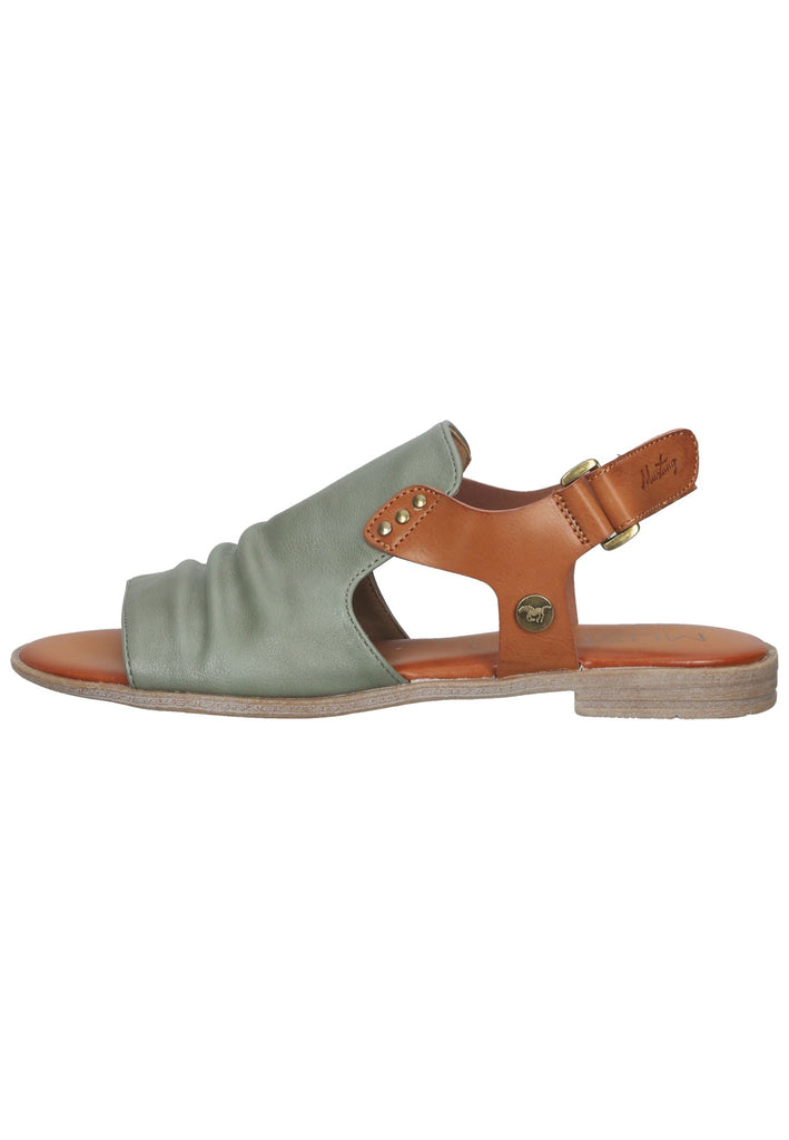 Mustang Sandalen Lederimitat Grün - surf4shoes
