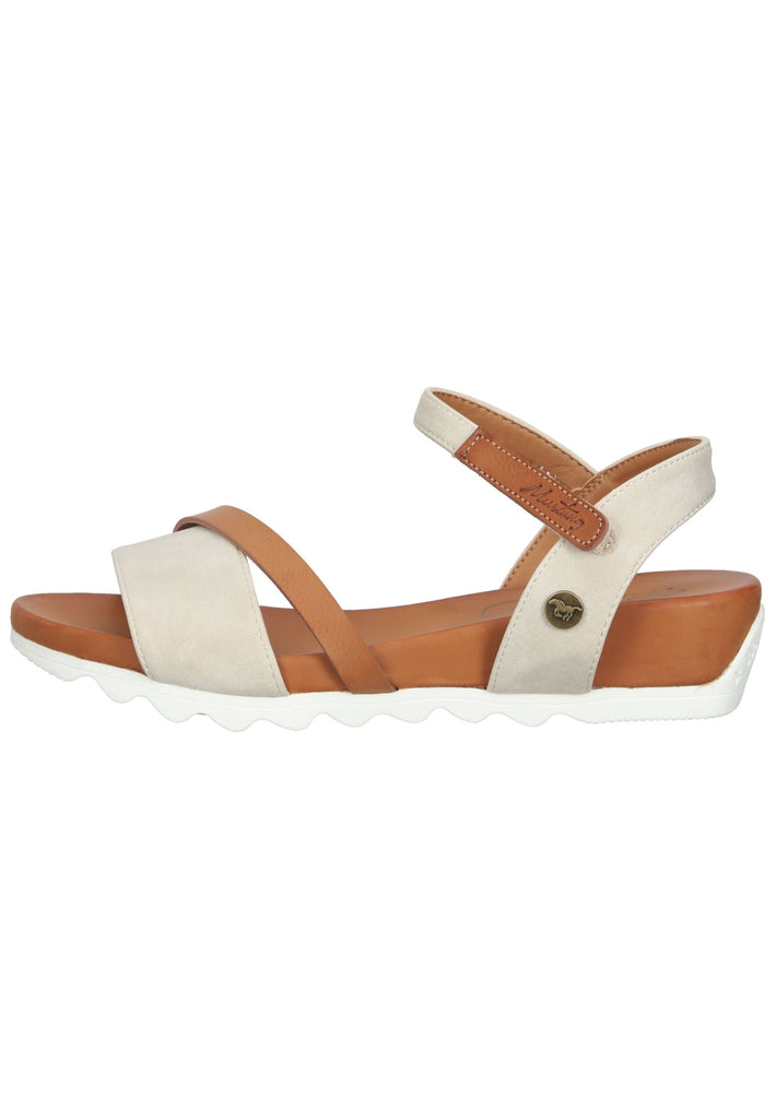 Mustang Sandalen Lederimitat Ivory - surf4shoes