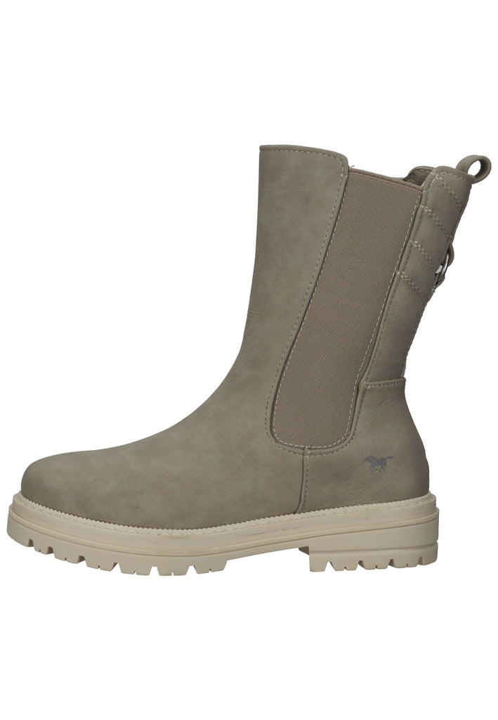 Mustang Stiefelette Lederimitat Beige - surf4shoes