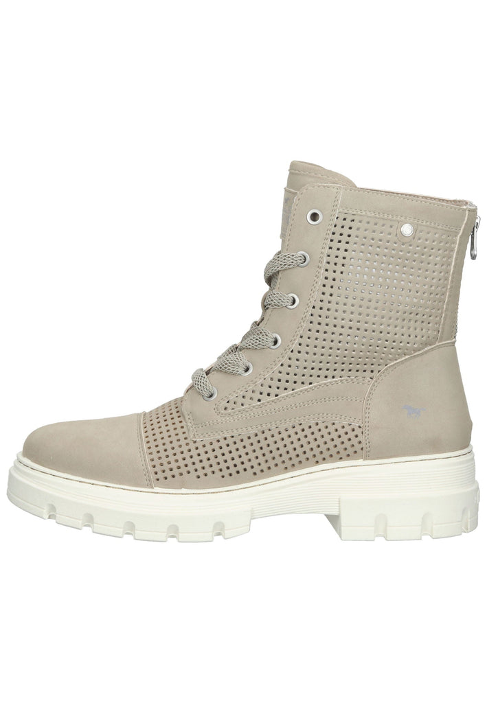 Mustang Stiefelette Lederimitat Beige - surf4shoes