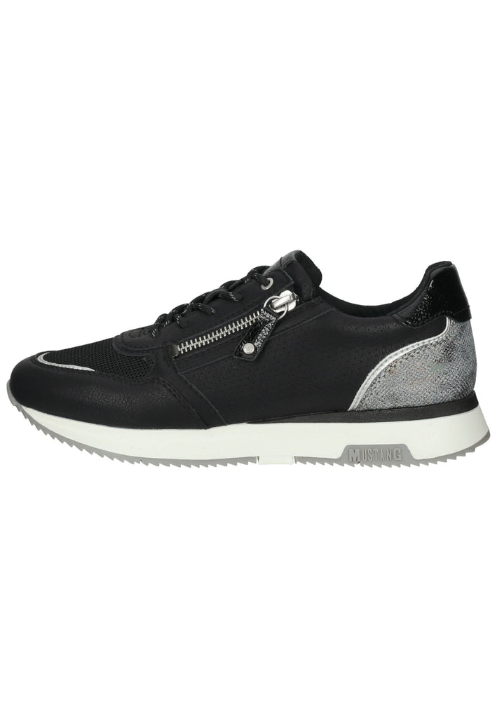 Mustang Sneaker Lederimitat Schwarz - surf4shoes
